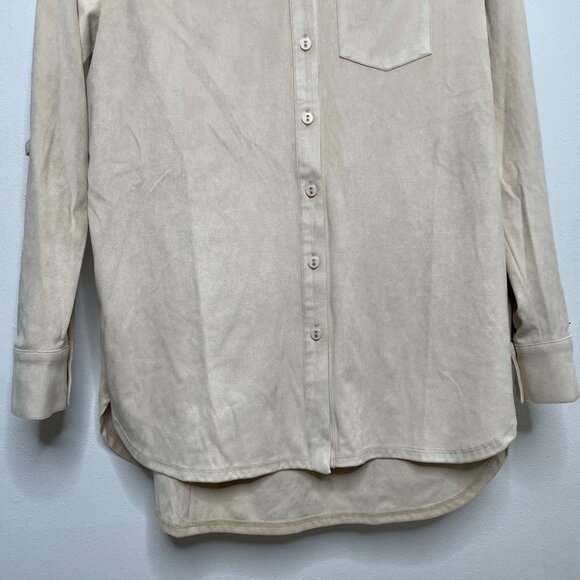 Tyler Boe Womens Long Sleeve Button Down Shirt Top Size‎ Small Minimalist - Picture 3 of 9